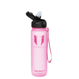 Super Sparrow Tritan Sports Bottle W/straw 1000ml Pink