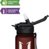 Super Sparrow Tritan Sp Bottle W/straw 1l Fuchsia - Image 3
