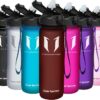 Super Sparrow Tritan Sp Bottle W/straw 1l Fuchsia - Image 5