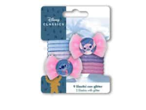 9 Glittered Hair Elastics  Stitch
