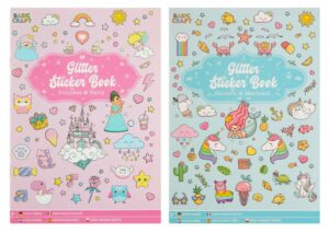 Glitter Sticker Book A5 2 Assorted