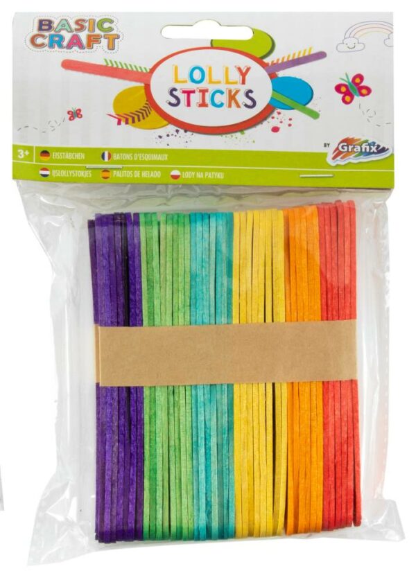 Popsicle Sticks Coloured