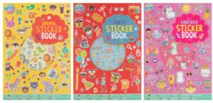 A4 Sticker Book, 8 Sheets 3 Assorted