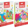 Sticker By Colour & Shape, 12 Sheets