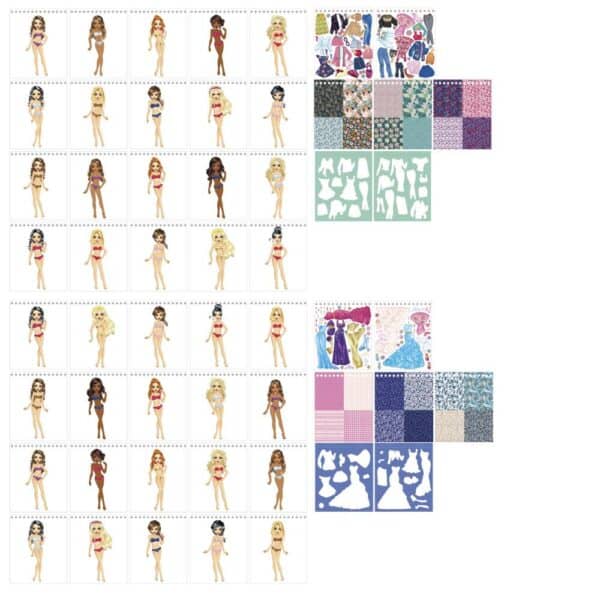 Fashion Designer Book 24x20cm 20 Sheets - Image 2