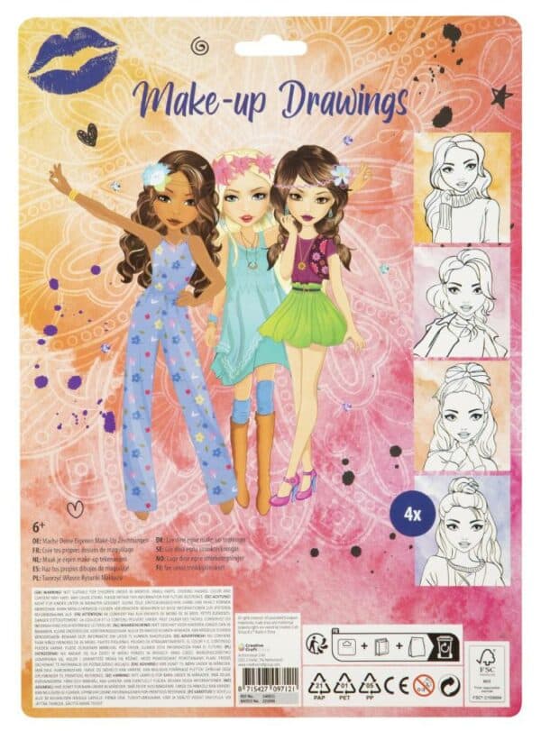 Besties Make Your Own Make-up Drawings - Image 2
