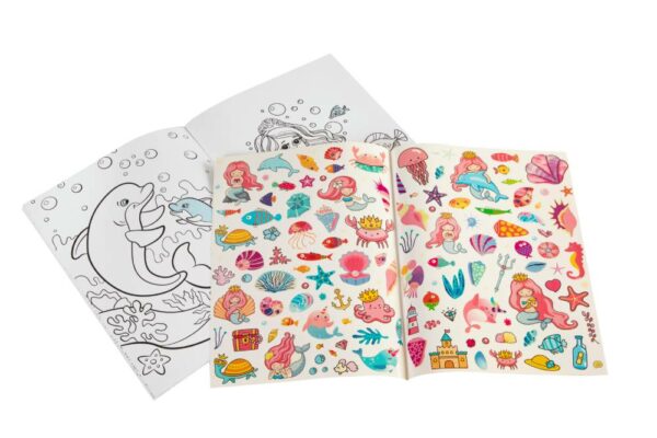 A4 Glitter Colouring & Sticker Book 2 Assorted - Image 6
