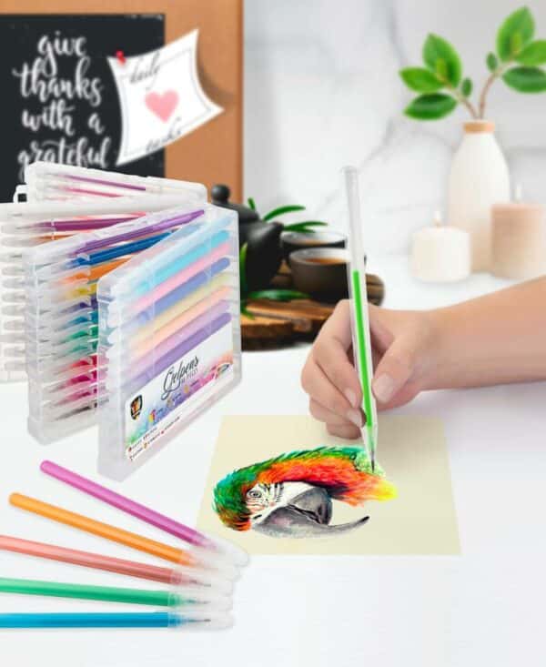 48 Gel Pens In Case - Image 4