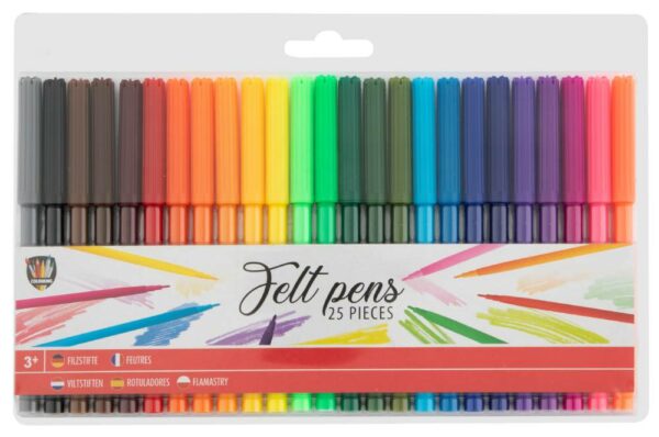 25 Felt Pens