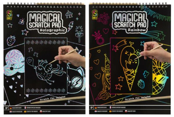 Magical Scratch Pad A4 20 Sheets + Pen