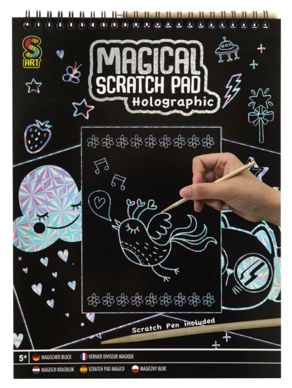 Magical Scratch Pad A4 20 Sheets + Pen - Image 2