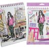 Fashion Design Book 36 Sheets+5 Stencils