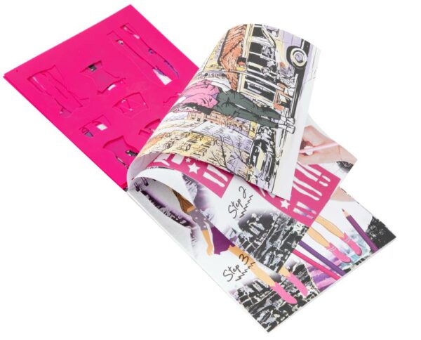 Fashion Design Book 36 Sheets+5 Stencils - Image 2