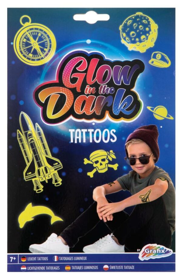 Glow In The Dark Tattoos 2 Sheets - Image 2