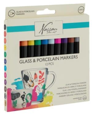 Glass & Porcelain Markers 12 Pack