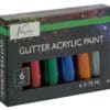 Acrylic Glitter Paint  Set 6x75ml