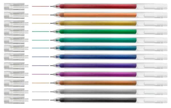 Glitter Gel Pens 12 Pack - Image 3