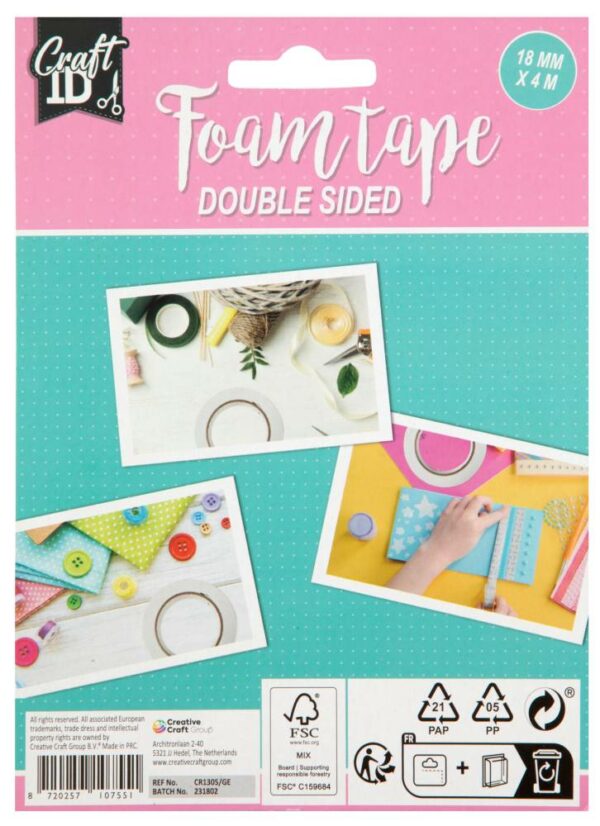 Foam Tape, Double Sided Adhesive - Image 2