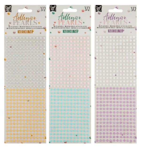 Pearls Adhesive Stickers, 372 Pcs