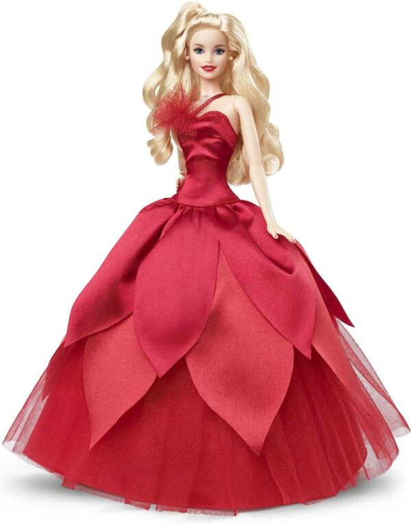 Barbie Signature 2022 Holiday Barbie Doll (Blonde Hair) - Image 2