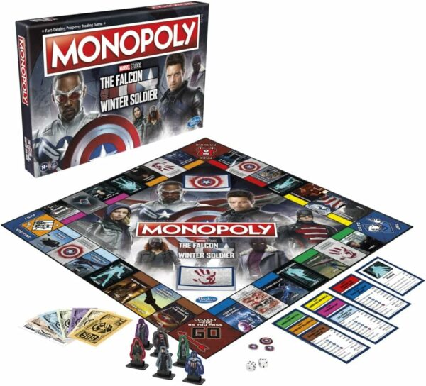 Monopoly Marvel Studios The Falcon and The Winter Soldier Edition Board Game - Image 2