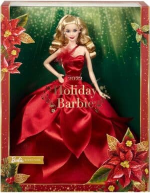 Barbie Signature 2022 Holiday Barbie Doll (Blonde Hair)