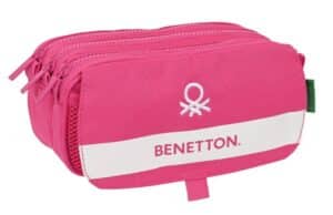 Big Triple Pencil Case Benetton Raspberry