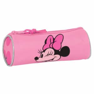 Round Pencil Case Minnie Mouse Loving