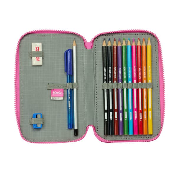 Double Filled Pencil Case 28 Pieces Barbie "Love" - Image 3