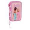 Double Filled Pencil Case 28 Pieces Barbie "Love"