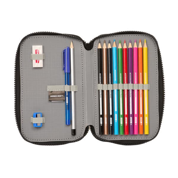 Double Filled Pencil Case 28 Pieces Minecraft - Image 4