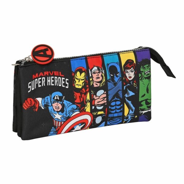 Triple Pencil Case Avengers Super Heroes
