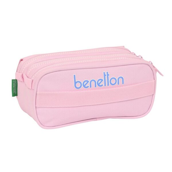 Big Triple Pencil Case Benetton Pink - Image 3