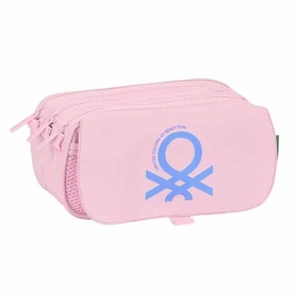 Big Triple Pencil Case Benetton Pink
