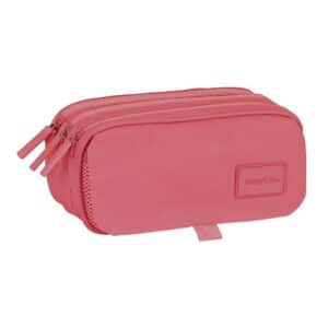 Big Triple Pencil Case Safta Basic Marsala