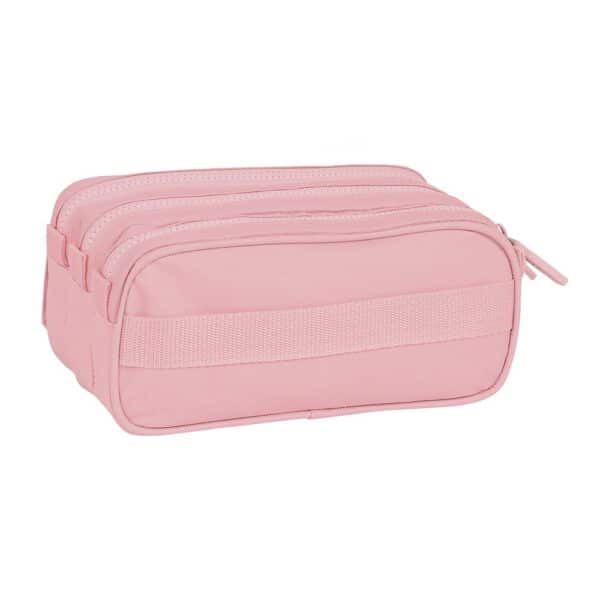 Triple Pencil Case Safta Basic Pink - Image 3