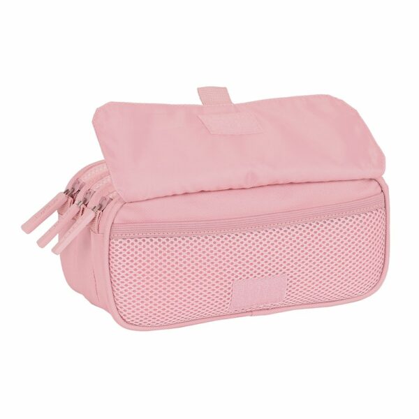 Triple Pencil Case Safta Basic Pink - Image 5