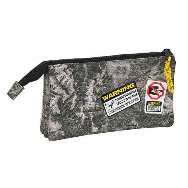Triple Pencil Case Jurassic World "Warning" - Image 2