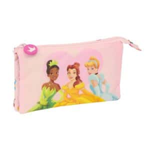 Triple Pencil Case Disney Princess Summer