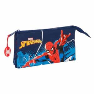 Triple Pencil Case Spider-man "Neon"