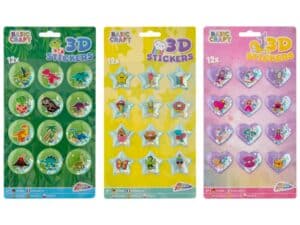 3D Stickers With Glitters