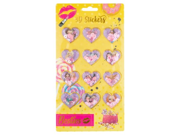 12 3D Stickers With Glitters - Image 3