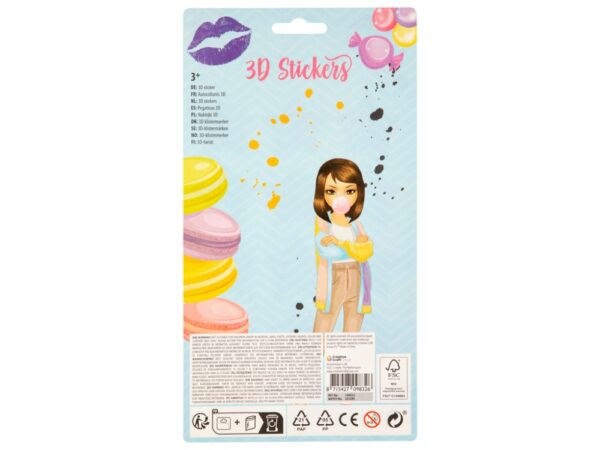 12 3D Stickers With Glitters - Image 4