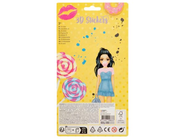 12 3D Stickers With Glitters - Image 5