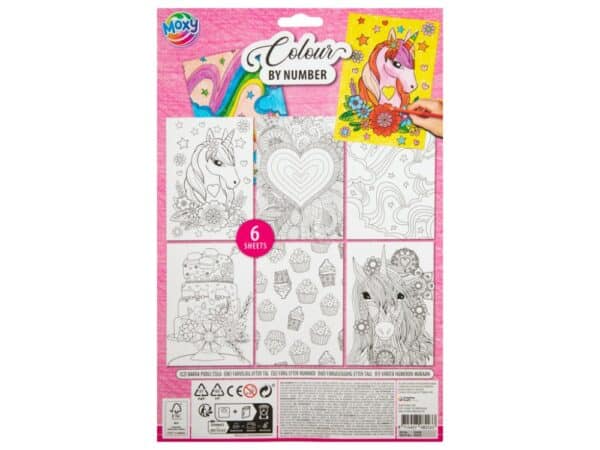 Colour By Numbers A4, 6 Sheets - Image 6