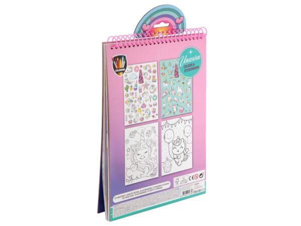 A4 Unicorn Colouring & Stickerbook - Image 2