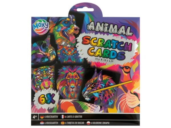 6 Scratch Cards 19.5x19.5cm & Scratch Pen - Image 2