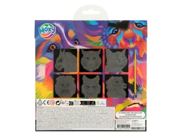 6 Scratch Cards 19.5x19.5cm & Scratch Pen - Image 4