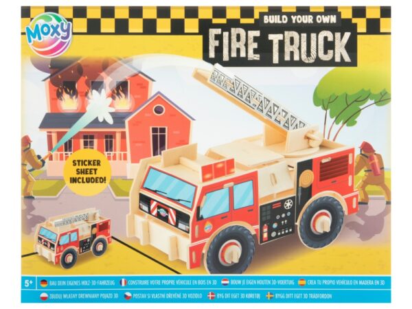 Build Your Own Wooden 3D Vehicle + Stickers - Image 5