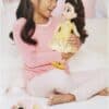 Disney Princess Belle Doll 35 cm, Reflective Glitter Eyes - Image 2